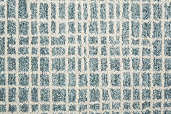 Feizy Rugs Maddox Hand-tufted Wool Abstract Rug In Soft Neutrals And Deep Blues For Contemporary Spaces Blue,Green,Ivory Wool Mdx8630ftel000p00