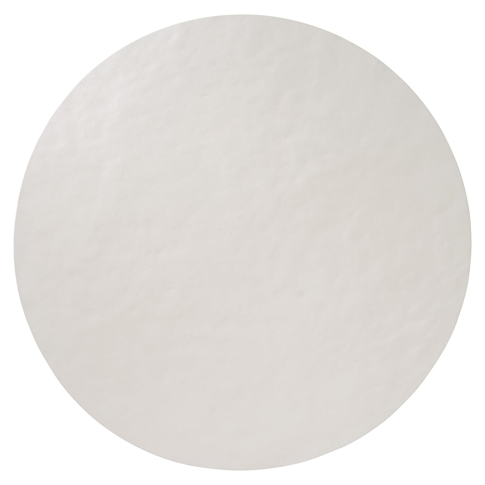 Bernhardt Bernhardt Logan Square Round Cast Concrete Dining Table, Bone Top & Gray Mist Steel Base, 54" K1416