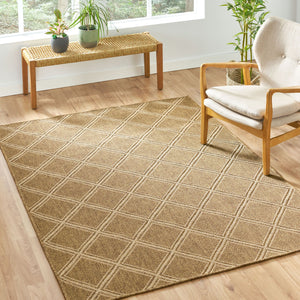 English Elm Christopher Knight Home® - RUG Natural Brown Polypropylene Area Rug 63x84in Low 4mm Pile Durable Easy-Care No Assembly Needed 72334.00