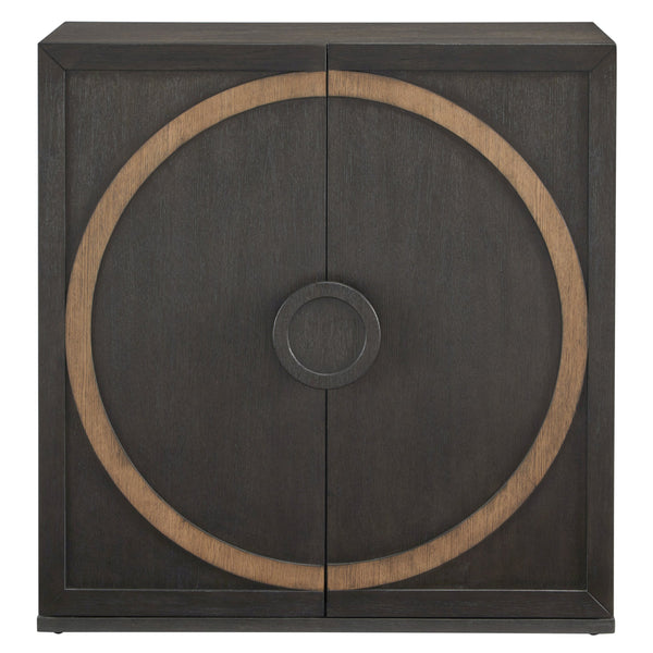 Pulaski Furniture 2-door Accent Chest With Adjustable Shelves & Elegant Design - Stylish Storage For Modern Spaces Black Quartered Oak Veneer P301795-pulaski