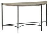 Bedford Park Gray Occasional Demilune Table