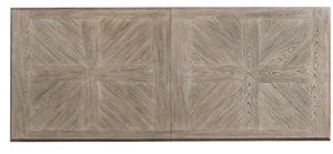 A.R.T. Furniture Arch Pearce Dining Table - Two-tone Elm & Parrawood, Extends To 136-in, Seats 10, Elegant Design White, Brown Elm And Parrawood Solids,Cathedral Elm Veneers,Metal 233221-2802