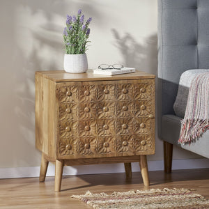 Christopher Knight Home® - Noble House - Cooney Boho Handcrafted Acacia Wood Nightstand