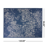 Christopher Knight Home® - Noble House - Althoff 7'10" X 10' Indoor/Outdoor Area Rug, Blue and Ivory