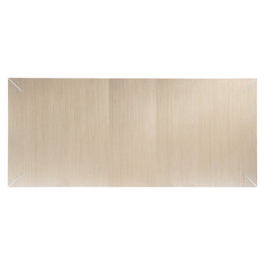 Bernhardt Bernhardt Modulum Dining Table With Sahara Veneer Top, Polished Stainless Angled Legs, Extensible 315222