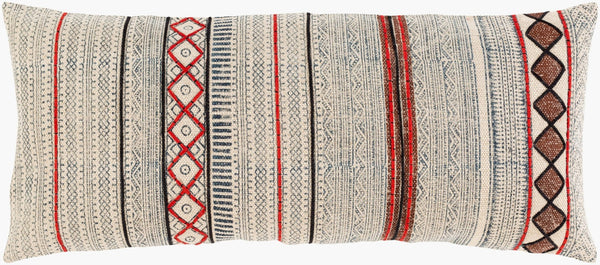 Livabliss Zoya Artisan Woven Cotton Lumbar Pillow Bohemian Global Texture for Sofas and Beds ZYA008-3214D