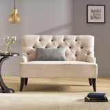 Christopher Knight Home® - Noble House - Nicole Contemporary Tufted Fabric Settee