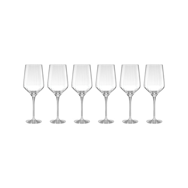 Lenox Tuscany Classics Angled Optic Wine Glasses, Set of Clear, NO COLOR GLASS,CRYSTAL 897403