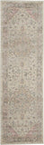 Nourison Tranquil TRA06 Machine Made Power-loomed Ornamental Border Indoor Only Vintage Farmhouse Rug Ivory Pink, Pink and Beige 100% Polypropylene 99446485427