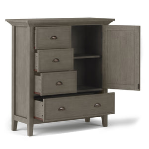 English Elm Redmond Medium Storage Cabinet - Handcrafted Farmhouse Grey, Stylish Organization For Any Room B136P159531-GIGA