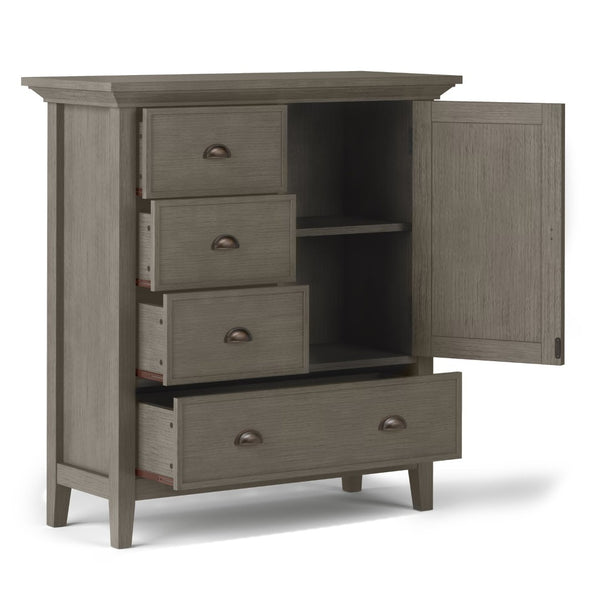 English Elm Redmond Medium Storage Cabinet - Handcrafted Farmhouse Grey, Stylish Organization For Any Room B136P159531-GIGA