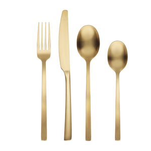 Lenox Cambridge Beacon Gold Satin 16-Piece Flatware Set, Service for 4 NO COLOR METAL 807416CBWG32DS