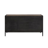 3-Door Metal Sideboard Gray with Metal P301750 Pulaski Furniture