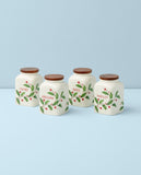 Lenox Holiday Cooking Spice Jars, Set of 4 Multi, WHITE PORCELAIN 895049