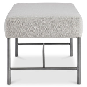 Bernhardt Bernhardt Outline Bench With Atra Textured Steel Base, 54" Upholstered Performance Seat — Modern Casual 360506