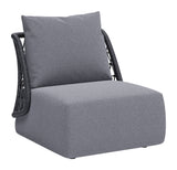 Mekan Accent Chair Gray 704024 Zuo Modern