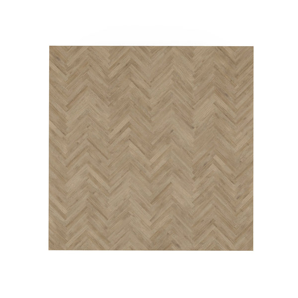 A.R.T. Furniture Garrison Cocktail Table: Casual Contemporary Design With Herringbone Finish And Thick Block Legs Brown Parawood Solids With Ash Embossing,White Oak Veneers 322301-1302