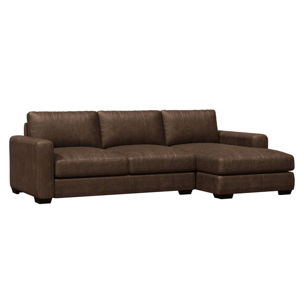 Bernhardt Bernhart Premium Top-Grain Leather Sectional — Modern Sculpted Silhouette, Plush Cushions, Customizable Finish - Made to Order K1735
