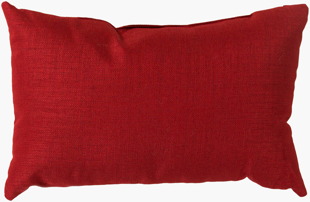 Surya Storm 13"L X 20"W Outdoor-safe Lumbar Pillow - Plush Comfort With Modern Elegance For Any Space Red Polyester,Polyester,Polyester,Polyfill Zz407-1320
