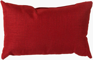 Surya Storm 13"L X 20"W Outdoor-safe Lumbar Pillow - Plush Comfort With Modern Elegance For Any Space Red Polyester,Polyester,Polyester,Polyfill Zz407-1320
