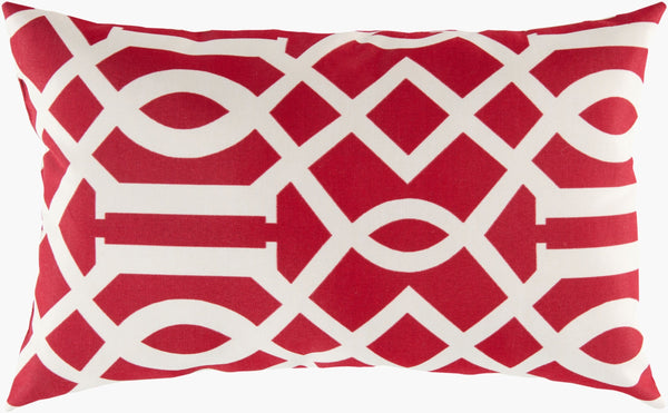 Surya Storm 13"L X 20"W Outdoor-safe Lumbar Pillow - Plush Comfort With Modern Elegance For Any Space Cream Polyester Zz416-1320