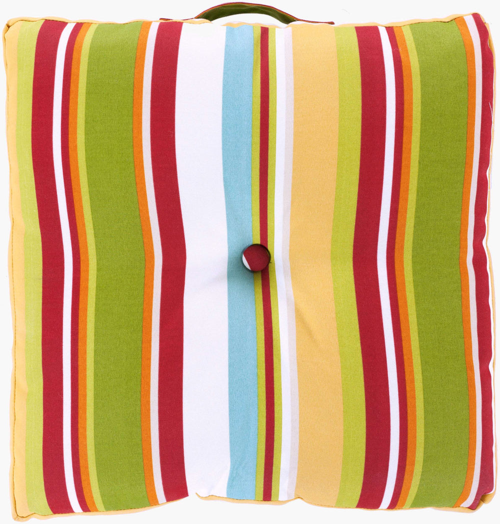 Surya Storm 18"X18" Modern Accent Pillow - Stylish, Outdoor-safe, Machine Washable For Home & Patio Decor Red Polyester Zz418-2222fc