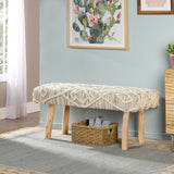 Christopher Knight Home® Laveta Boho Wool & Cotton Bench - Cozy & Stylish Seating