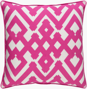 Surya Large Zig Zag Pillow - Modern 18"L X 18"W Cotton-linen Blend Accent Cushion For Home Decor Magenta Linen,Cotton Zzg001-1818