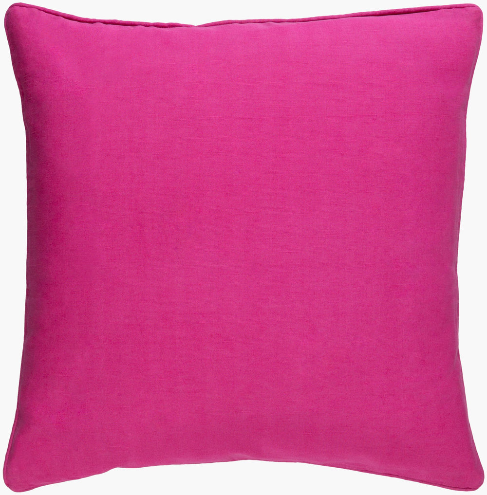 Surya Large Zig Zag Pillow - Stylish 13"L X 20"W Cotton-linen Blend Lumbar Cushion For Modern Decor Magenta Linen,Cotton Zzg001-1320d