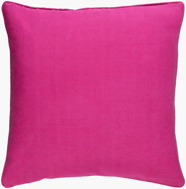 Surya Large Zig Zag Pillow - Modern 18"L X 18"W Cotton-linen Blend Accent Cushion For Home Decor Magenta Linen,Cotton Zzg001-1818