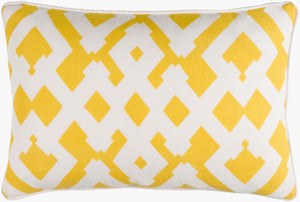 Surya Large Zig Zag Pillow - Stylish 13"L X 20"W Cotton-linen Blend Lumbar Cushion For Modern Decor Cream Linen,Cotton Zzg003-1320p