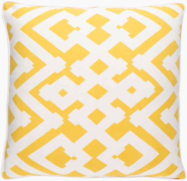 Surya Large Zig Zag Pillow - Modern 18"L X 18"W Cotton-linen Blend Accent Cushion For Home Decor Cream Linen,Cotton Zzg003-2222