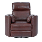 Parker House Parker Living Radius - Florence Burgundy - Powered By Freemotion Cordless Power Swivel Glider Recliner Florence Burgundy Top Grain Leather with Match (X) MRAD#812GSP-P25-FBU