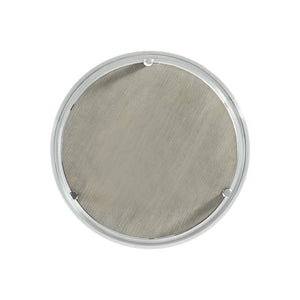 Bernhardt Bernhardt Cornelia Accent Table With Nebbia Wood Shelf, Brushed Stainless Frame & Tempered Glass Top 331123