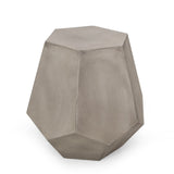 Christopher Knight Home® - Noble House - Calgary Outdoor Lightweight Concrete Side Table, Light Gray