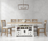 Americana Modern Dining Island Counter Height Table