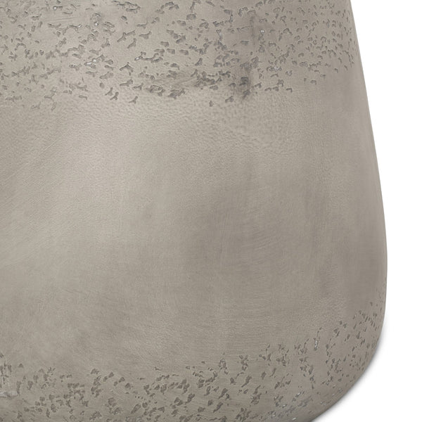 English Elm Orion Concrete Drum Side Table with Sculptural Flared Base for Eclectic Living Spaces 69455.00CONRT