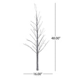 Christopher Knight Home® - Noble House - 4-foot Pre-Lit 152 Multi-Color LED Artificial Christmas Twig Tree