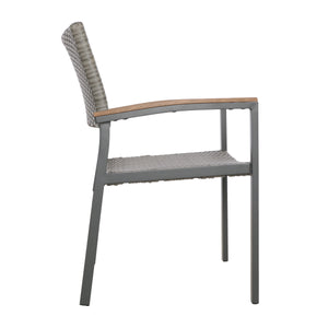 English Elm Christopher Knight Home® - Luton Outdoor Dining Chair - Stylish Mid-Century Modern Design With Weather-Resistant Comfort 62760.00PEGMGRY