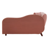 Homelegance By Top-Line Verbena Two-Tone Dark & Light Functional Chaise With 1 Pillow Pink Polyester