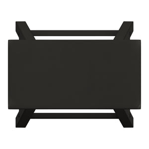 Homelegance By Top-Line Barrett Saddle Seat Counter Height Backless Stools (Set of 2) Black Rubberwood