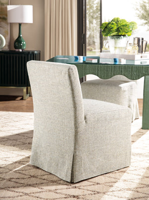 Hooker Furniture Commerce and Market Ren Upholstered Skirted Dining Chair in Performance Fabric 7228-75026-481