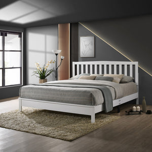 New Classic Furniture Leo 5/0 Queen Slat Bed Hb/Fb/Rails Black B1562K-300