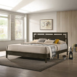 Gemini 6/6 King Panel Bed Hb/Fb/Rails Gray