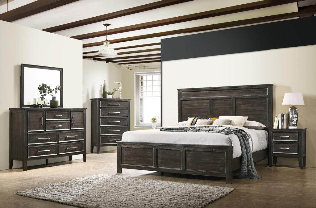 New Classic Furniture Andover King Bed - Nutmeg B677B-115-FULL-BED