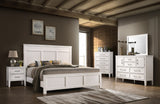 New Classic Furniture Andover Twin Bed - White B677W-515-FULL-BED