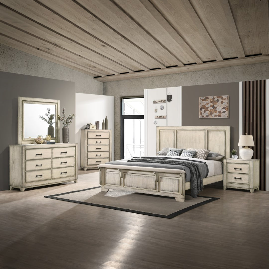 New Classic Furniture Ashland Dresser Rustic White B923W-050