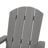 Culver Outdoor Faux Wood Adirondack Chair, Gray