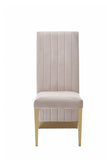 VIG Furniture Modrest Keisha - Modern Beige Velvet and Gold Dining Chair Set of 2 VGZA-Y629-BG-DC VGZA-Y629-BG-DC