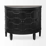 Mercana Romers Accent Cabinet Black Wood